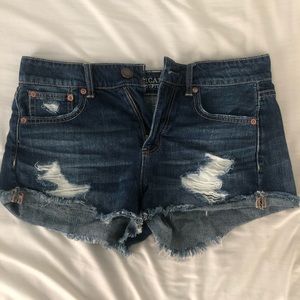 american eagle denim shorts
